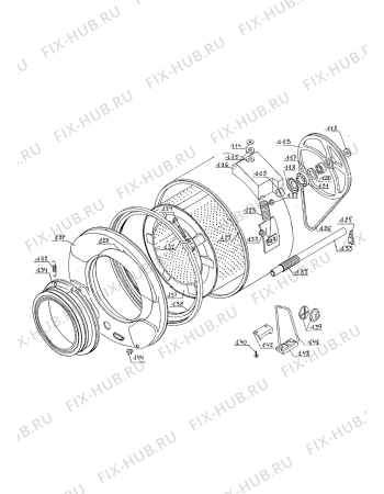 Взрыв-схема стиральной машины Zanussi ZE84 - Схема узла Tub and drum